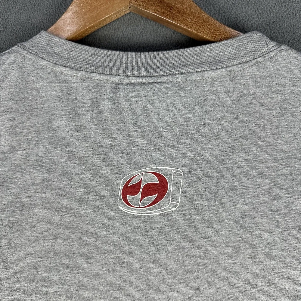 Split Shirt XL Grey Sleeve Logo Skate Surf USA Made Vintage 90s Skateboarding
